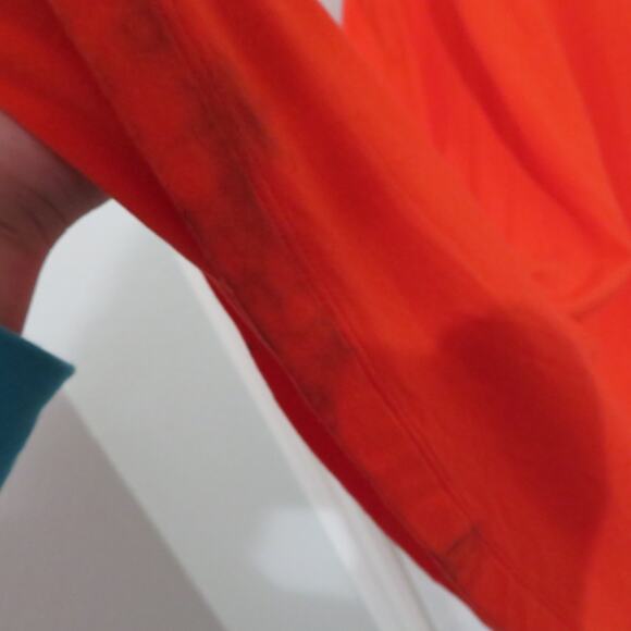 Athleta Womens Sz S Santorini Red Orange Mini Jersey Dress Racer Back Sleeveless - Picture 6 of 10